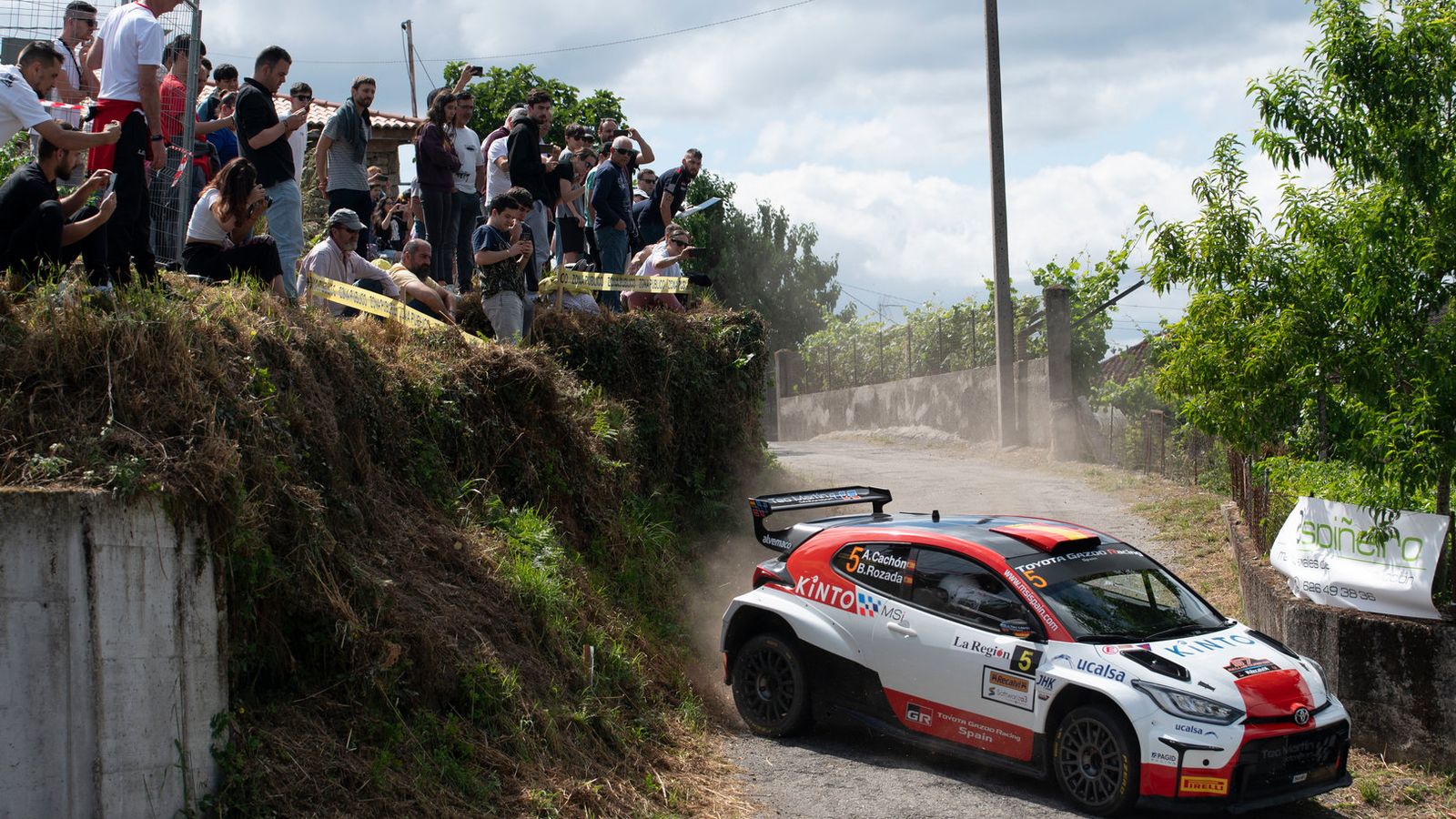 Alejandro Cachón, en la primera jornada del Rally (Foto: Martiño Pinal).